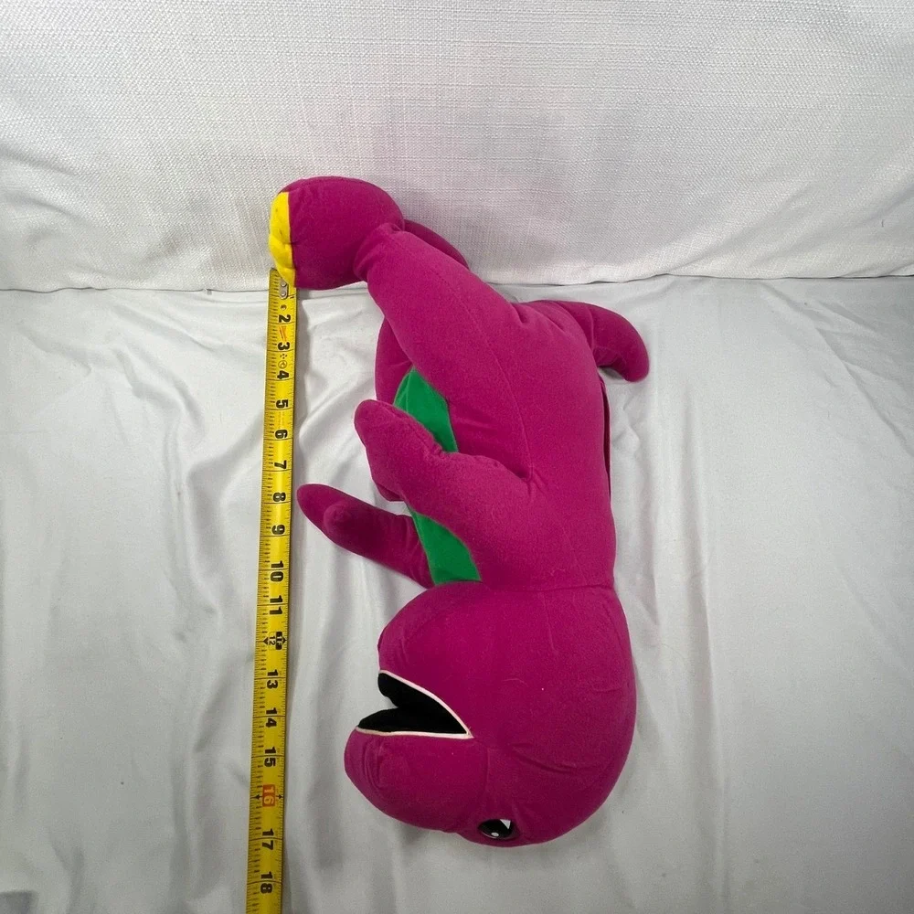 Vintage Playskool Talking Barney Dinosaur Plush 1992 1996 Purple 17 Inch Toy